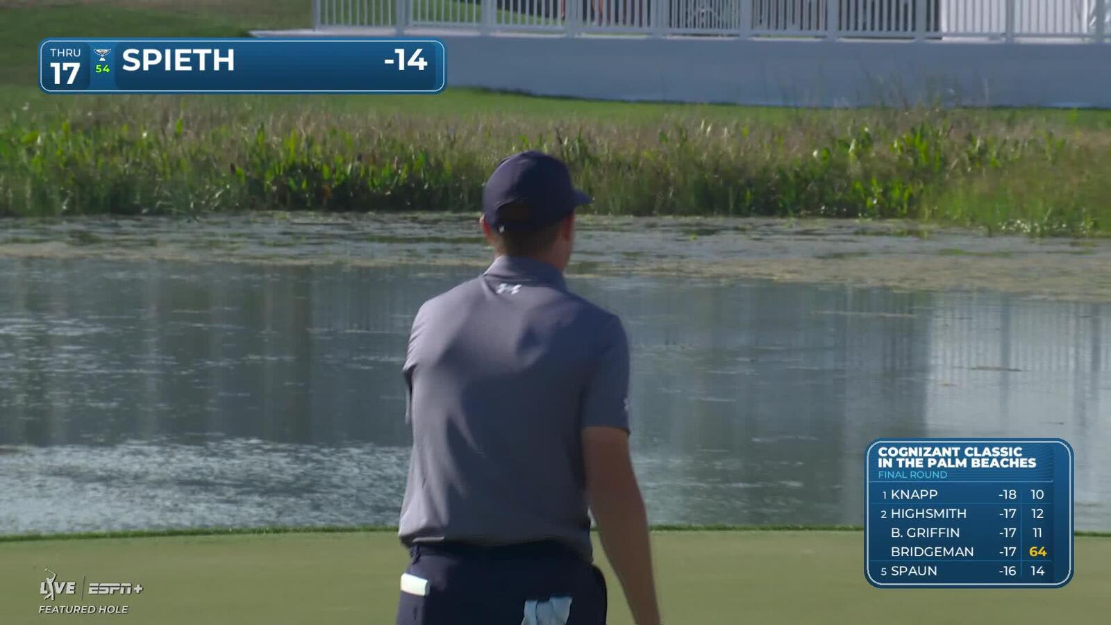 Jordan Spieth | Round 4 | 17th hole | Shot 3 | 2025 Cognizant Classic