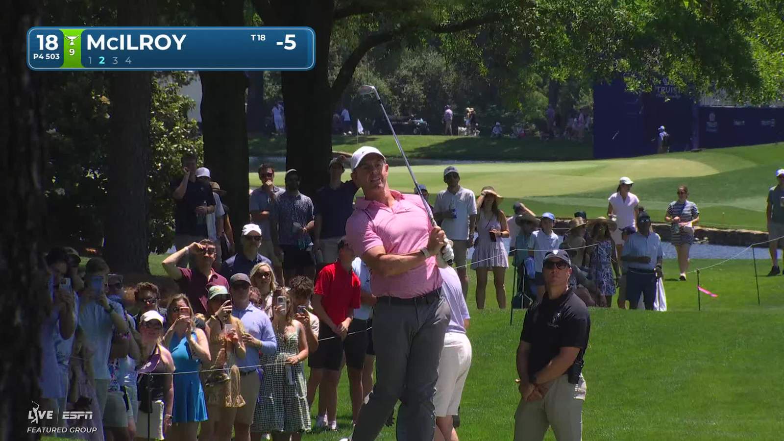 Rory McIlroy | Round 4 | 18th hole | Shot 2 | 2026 Truist Championship
