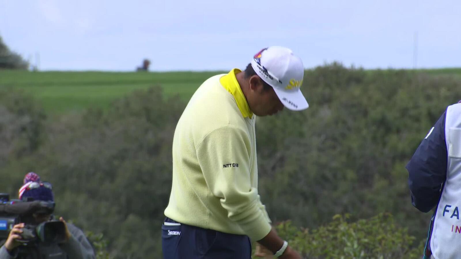 Hideki Matsuyama | Round 4 | 7th hole | Shot 3 | 2025 Farmers