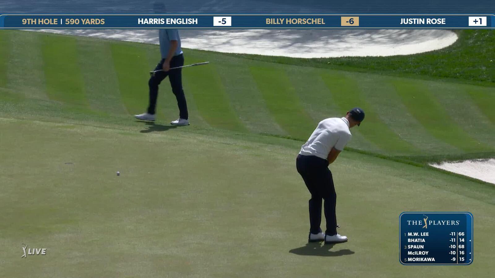 Billy Horschel | Round 2 | 9th hole | Shot 5 | 2025 THE PLAYERS