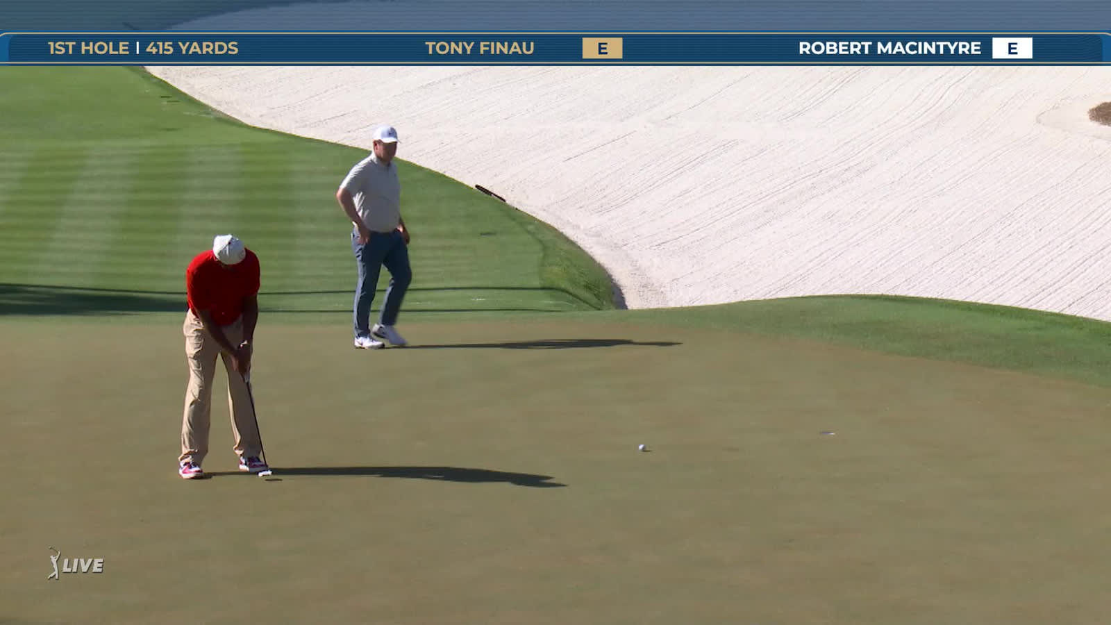 Tony Finau | Round 3 | 1st hole | Shot 5 | 2026 THE PLAYERS