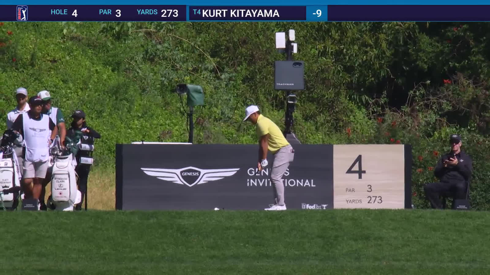 Kurt Kitayama | Round 3 | 4th hole | Shot 1 | 2026 The Genesis