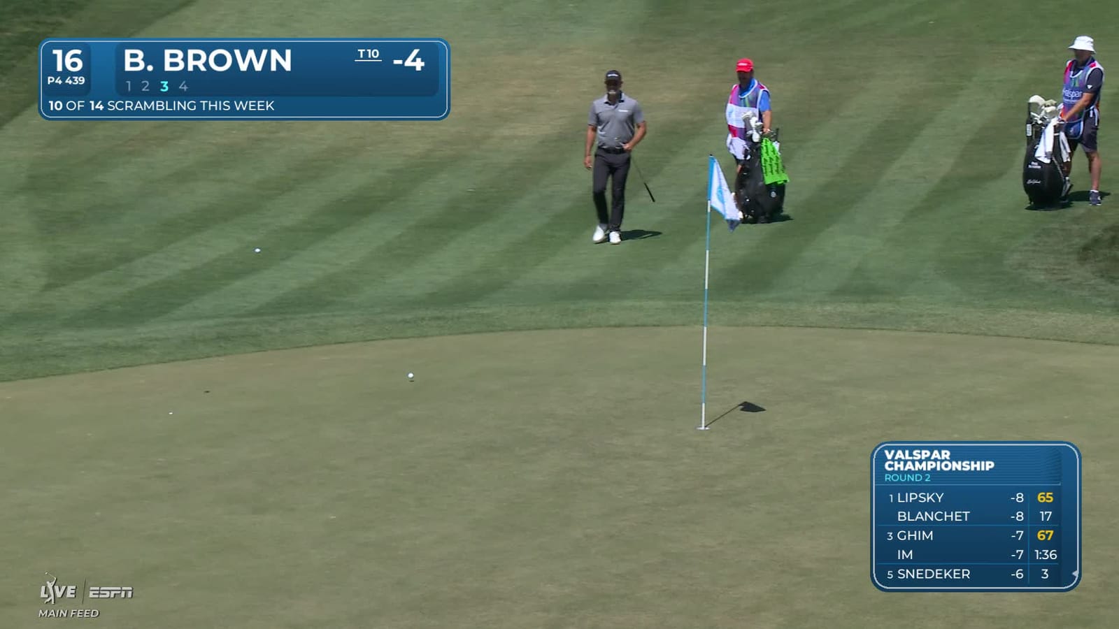 Blades Brown | Round 2 | 16th hole | Shot 3 | 2026 Valspar