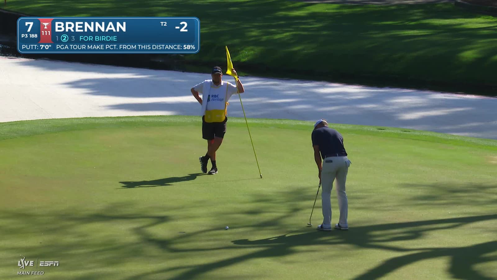 Michael Brennan | Round 1 | 7th hole | Shot 2 | 2026 RBC Heritage