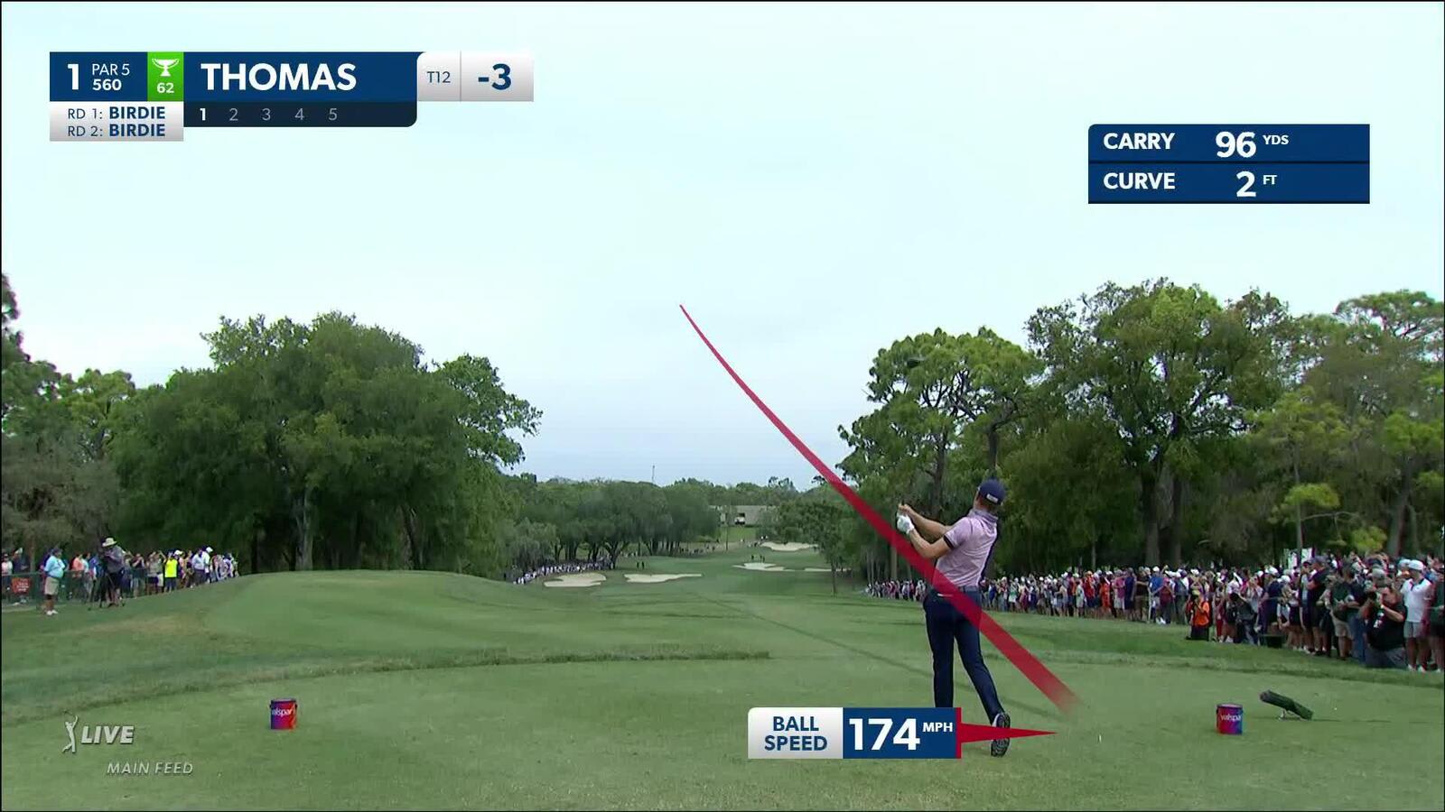 Justin Thomas | 2023 Valspar | Round 3 | 1st hole | Shot 1