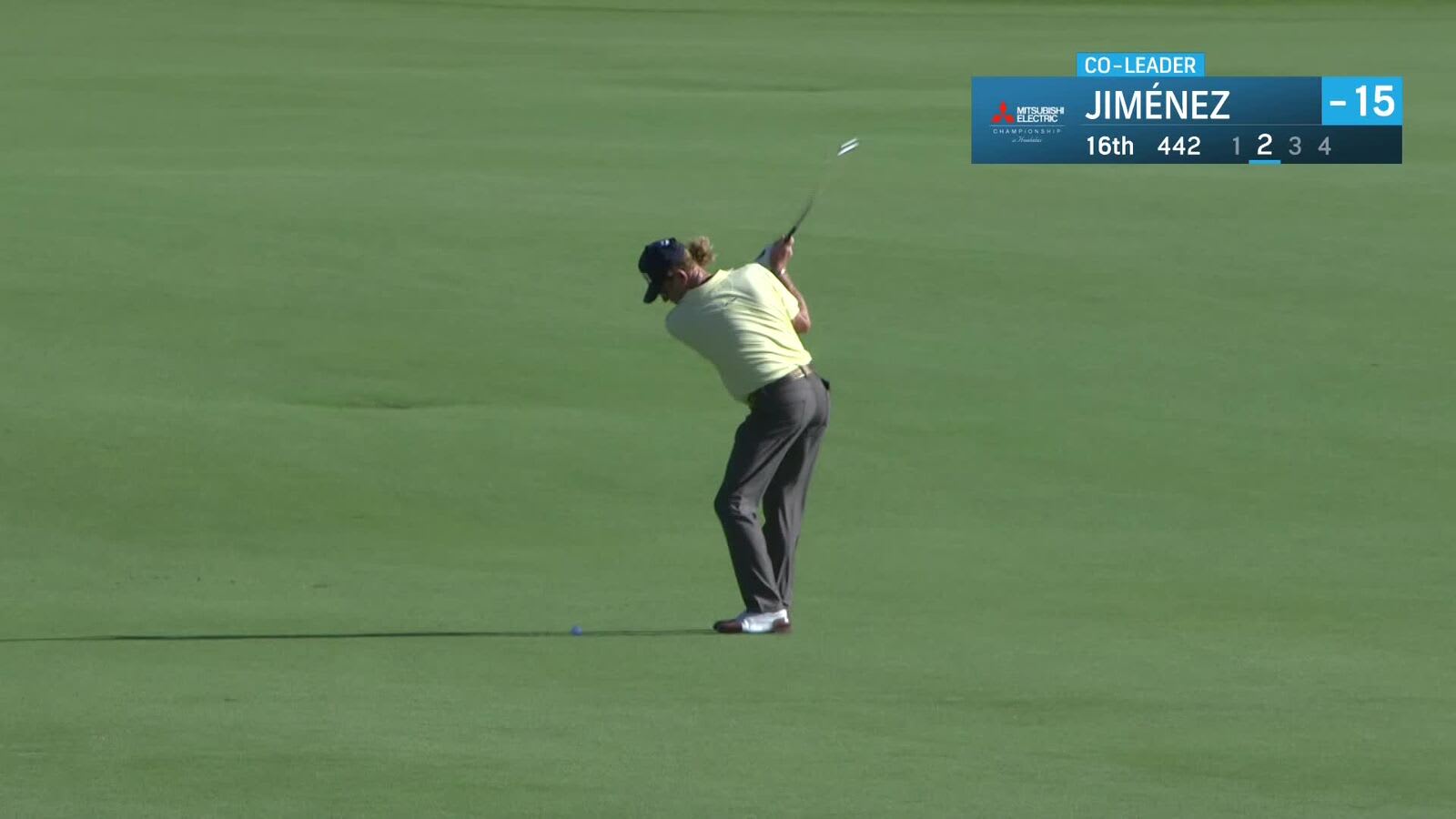 Miguel Angel Jiménez | Round 3 | 16th hole | Shot 2 | 2025 Mitsubishi