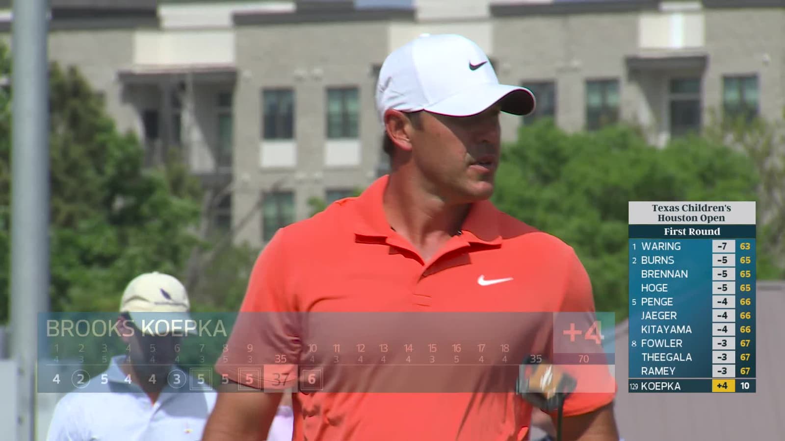 Brooks Koepka | Round 1 | 10th hole | Shot 6 | -1 Houston Open