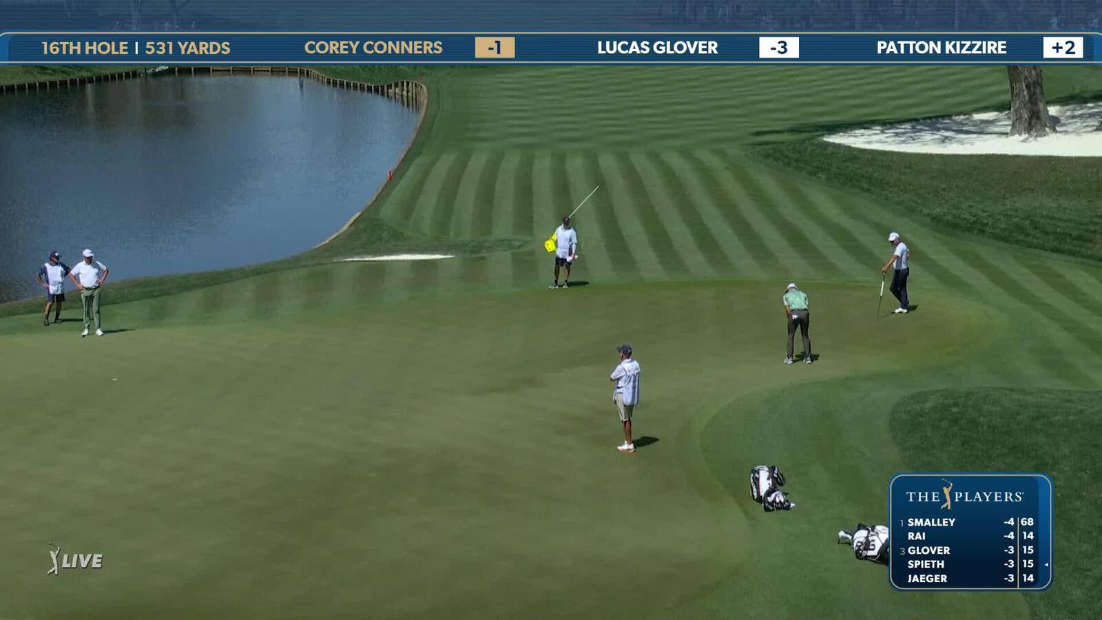 Corey Conners | Round 1 | 16th hole | Shot 4 | 2025 THE PLAYERS