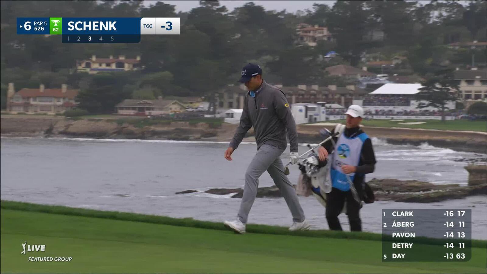 Adam Schenk | 2024 AT&T Pebble Beach | Round 3 | 6th hole | Shot 3