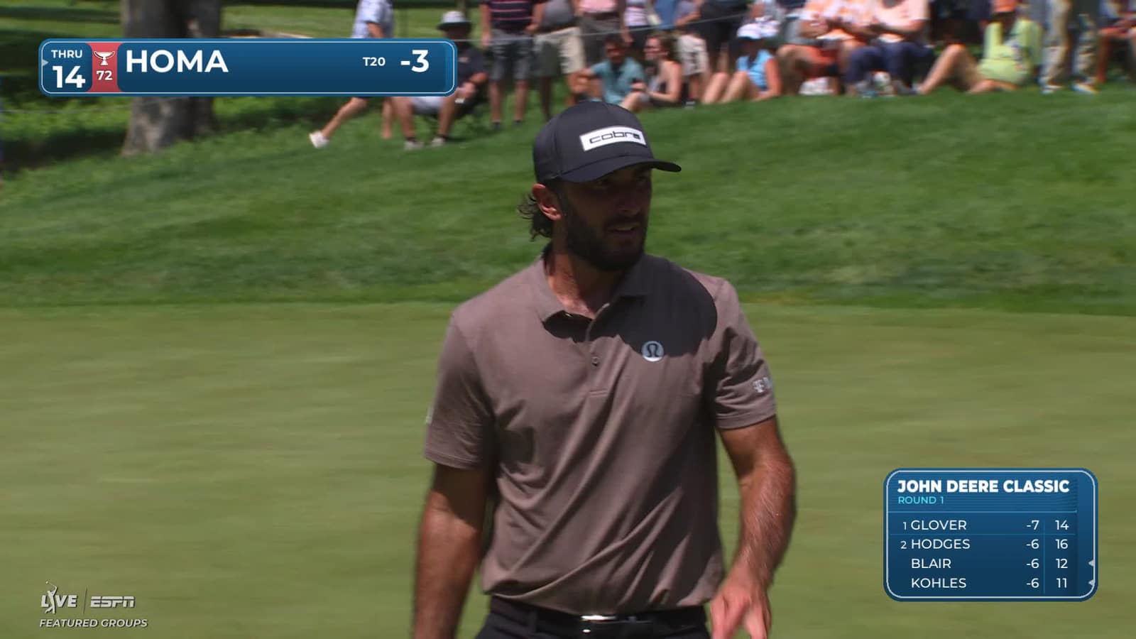 Max Homa | Round 1 | 5th hole | Shot 4 | 2026 John Deere