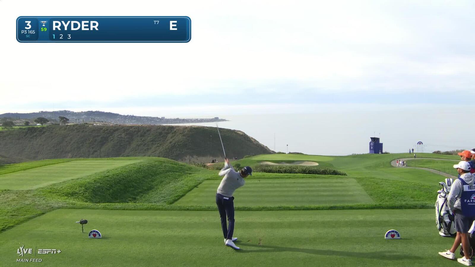 Sam Ryder | Round 1 | 3rd hole | Shot 1 | 2025 Farmers