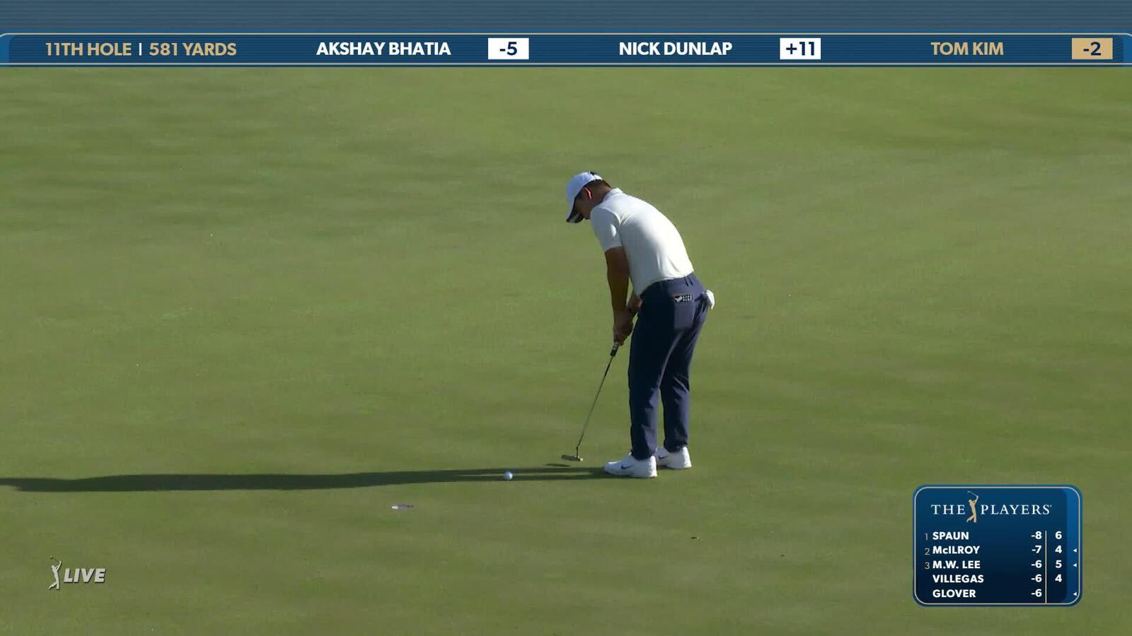 Tom Kim | Round 2 | 11th hole | Shot 5 | 2025 THE PLAYERS