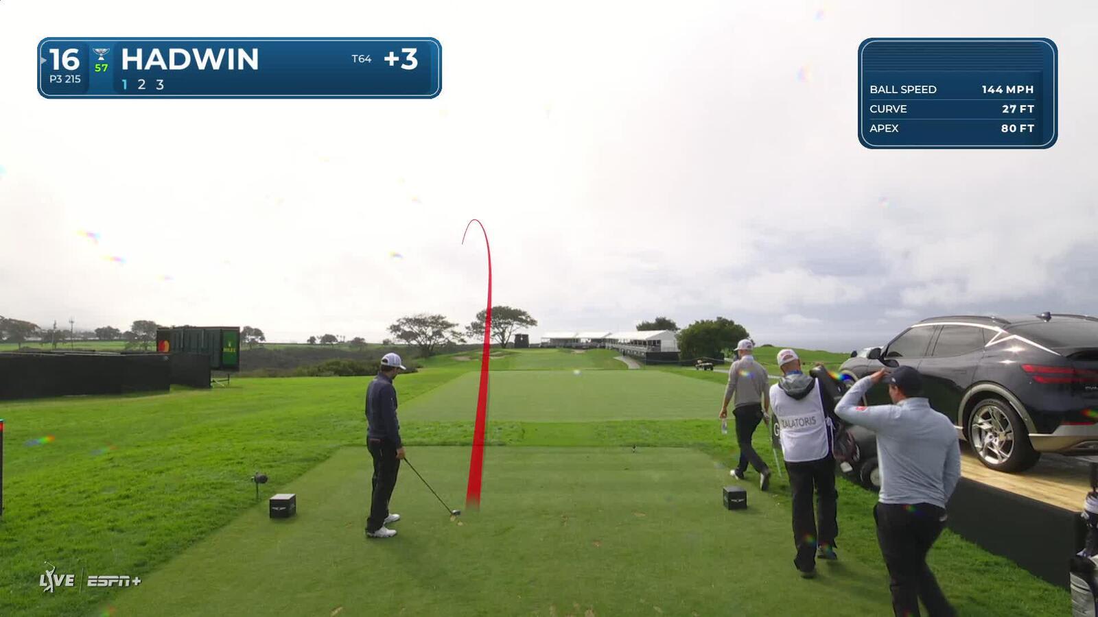 Adam Hadwin | Round 1 | 16th hole | Shot 1 | 2025 Genesis