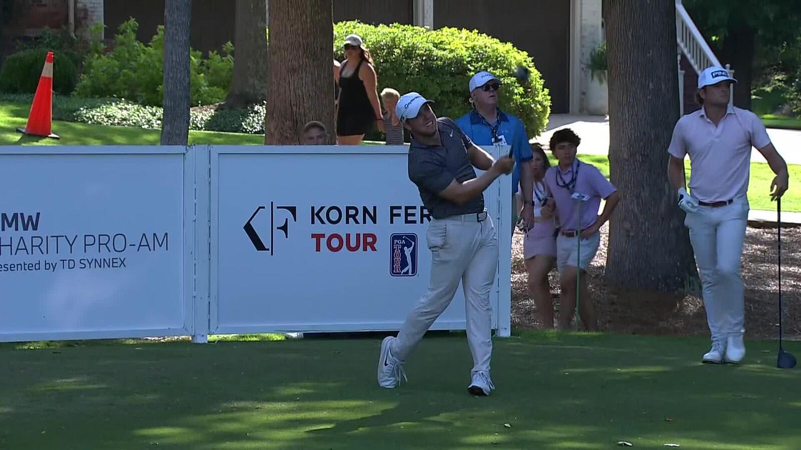 Pierceson Coody | Round 4 | 18th hole | Shot 1 | 2025 BMW Charity Pro-Am