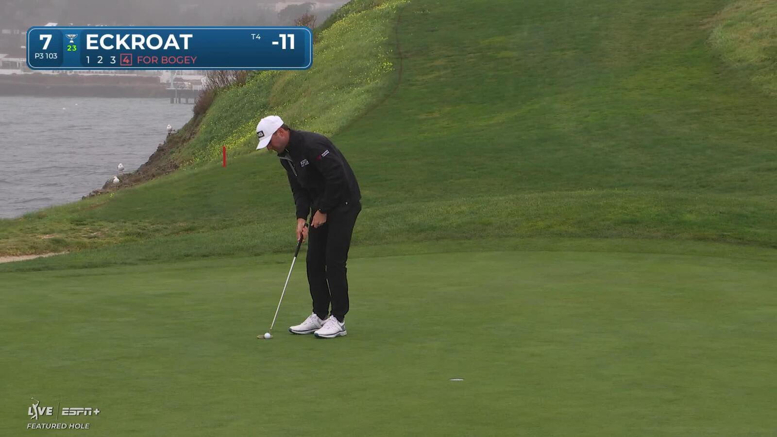 Austin Eckroat | Round 3 | 7th hole | Shot 4 | 2025 AT&T Pebble Beach