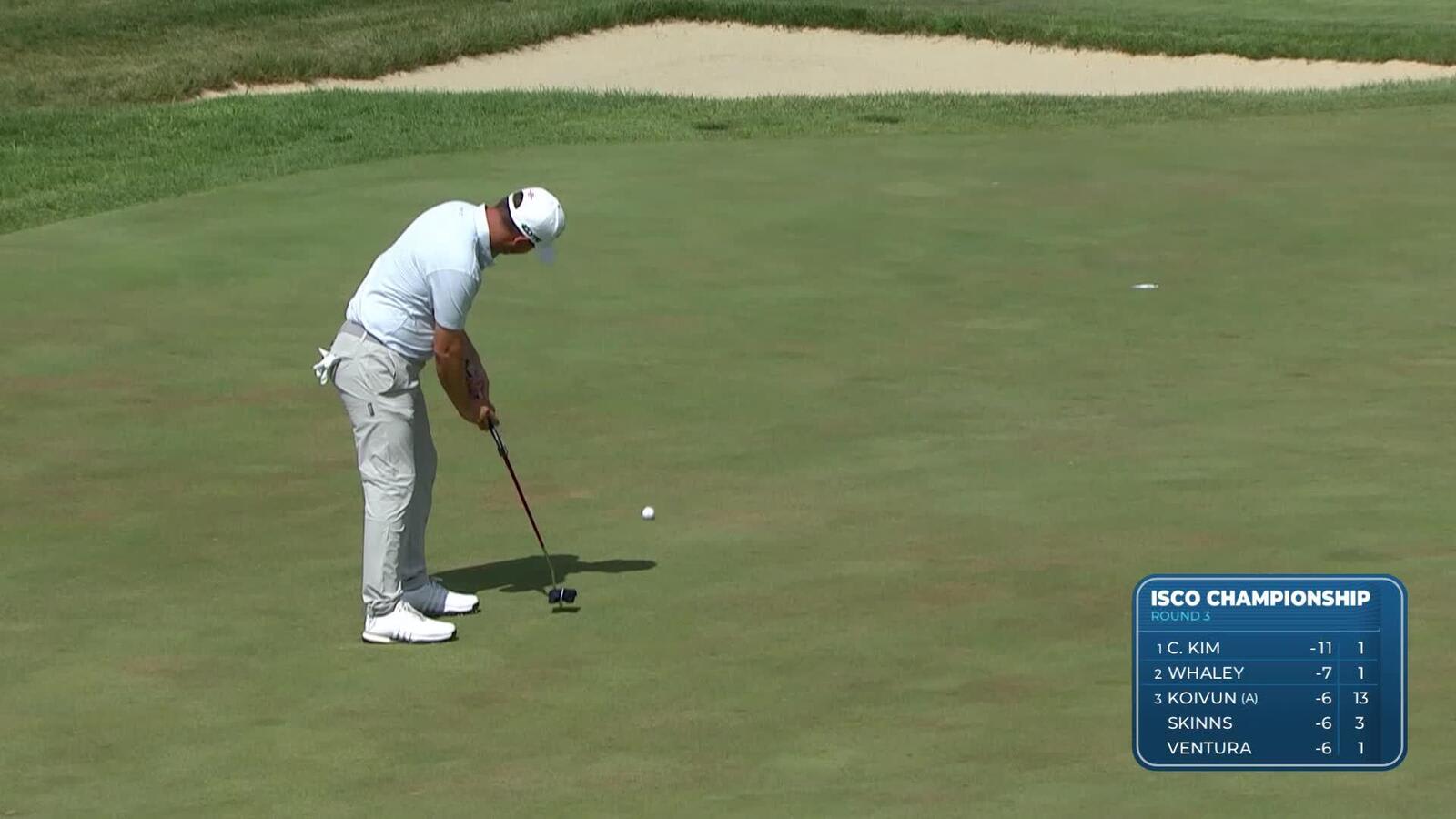 Emiliano Grillo | Round 3 | 14th hole | Shot 3 | 2025 ISCO Championship