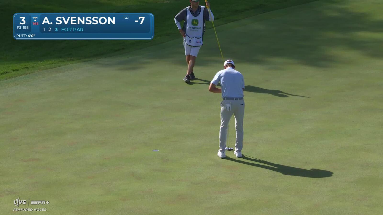 Adam Svensson | Round 4 | 3rd hole | Shot 3 | 2025 John Deere