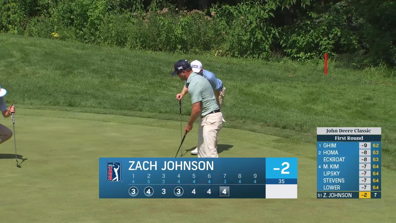 Zach Johnson | Round 1 | 7th hole | Shot 4 | 2025 John Deere