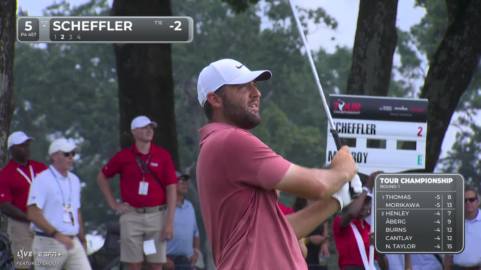 Scottie Scheffler | Round 1 | 5th hole | Shot 2 | 2025 TOUR Championship