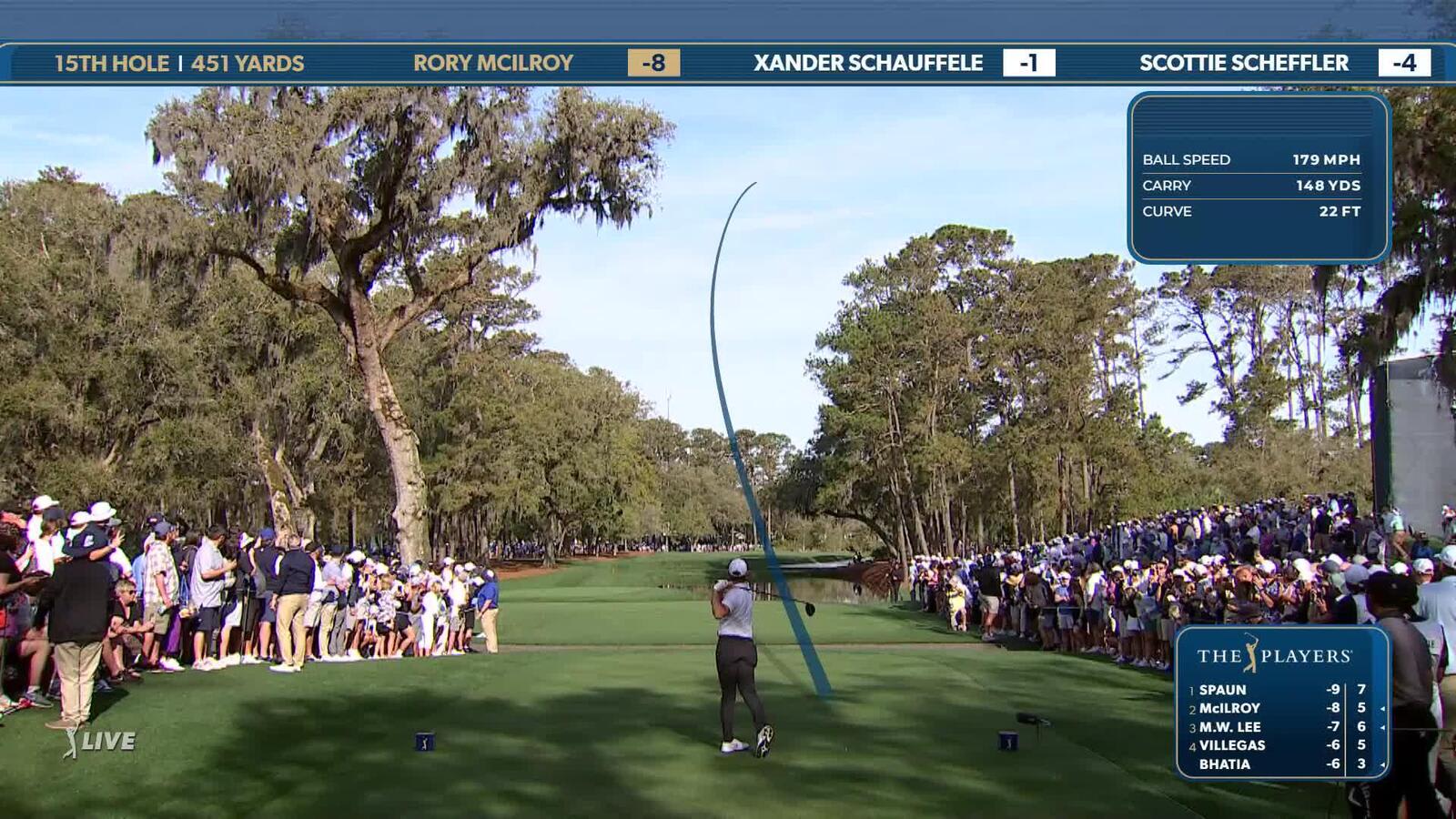 Rory McIlroy | Round 2 | 15th hole | Shot 1 | 2025 THE PLAYERS