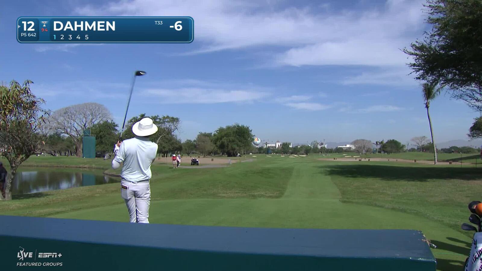 Joel Dahmen | Round 3 | 12th hole | Shot 1 | 2025 Mexico Open