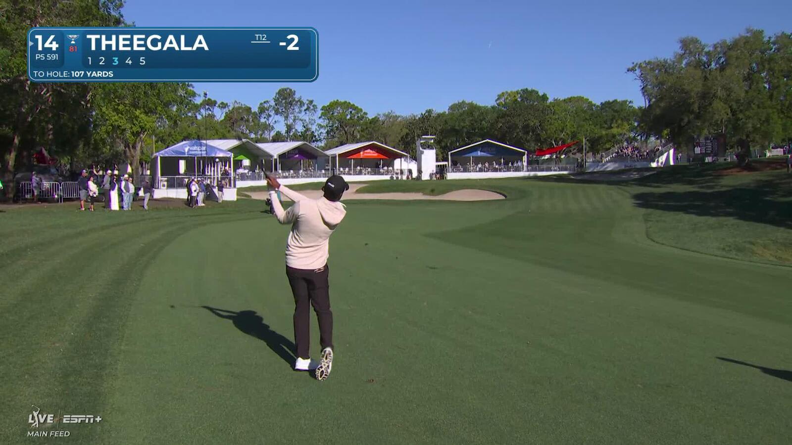 Sahith Theegala | Round 2 | 14th hole | Shot 3 | 2025 Valspar