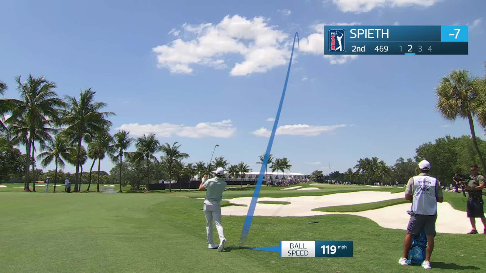 Jordan Spieth | Round 2 | 2nd hole | Shot 2 | 2026 Cadillac