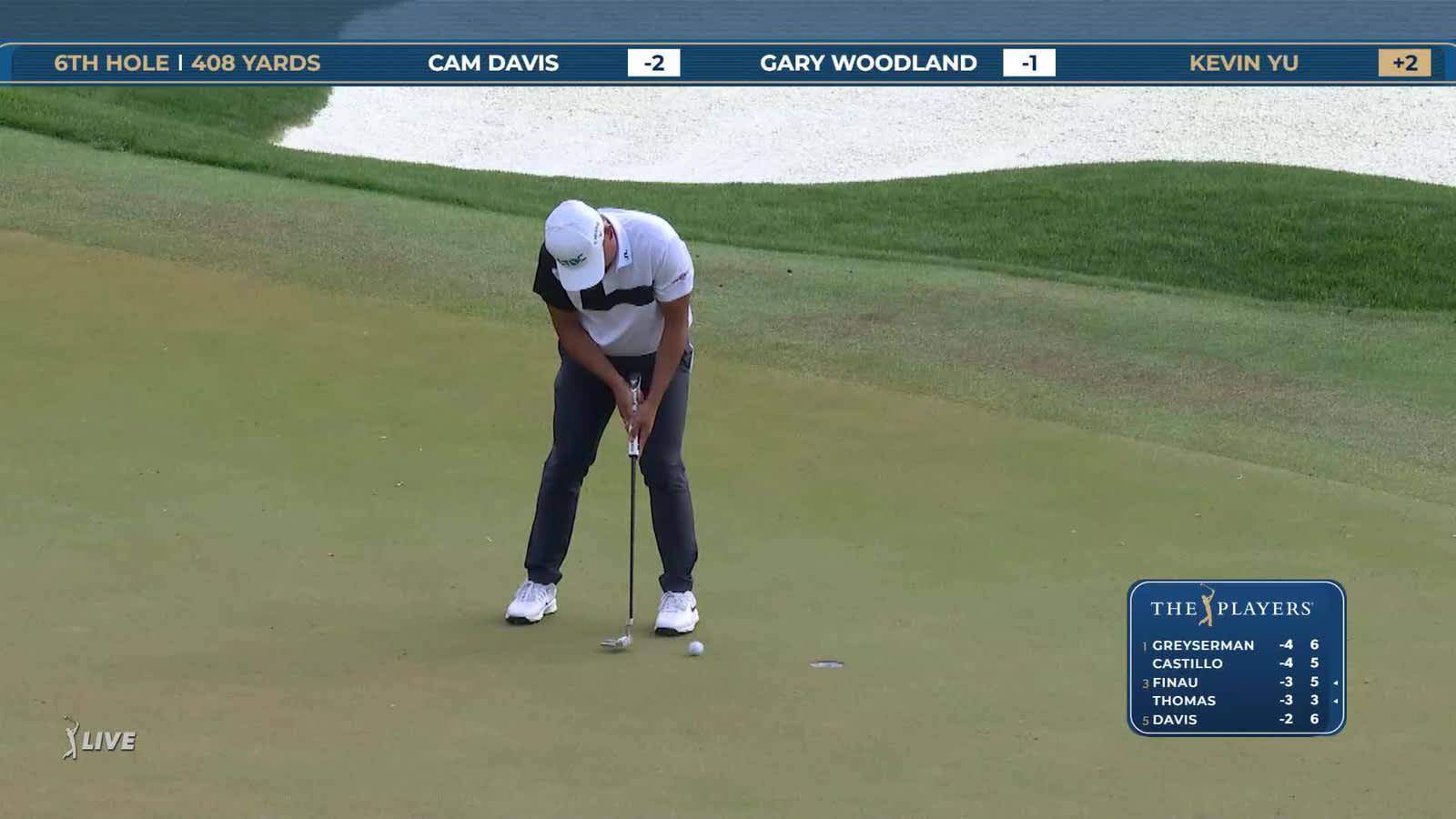 Kevin Yu | Round 1 | 6th hole | Shot 3 | 2026 THE PLAYERS