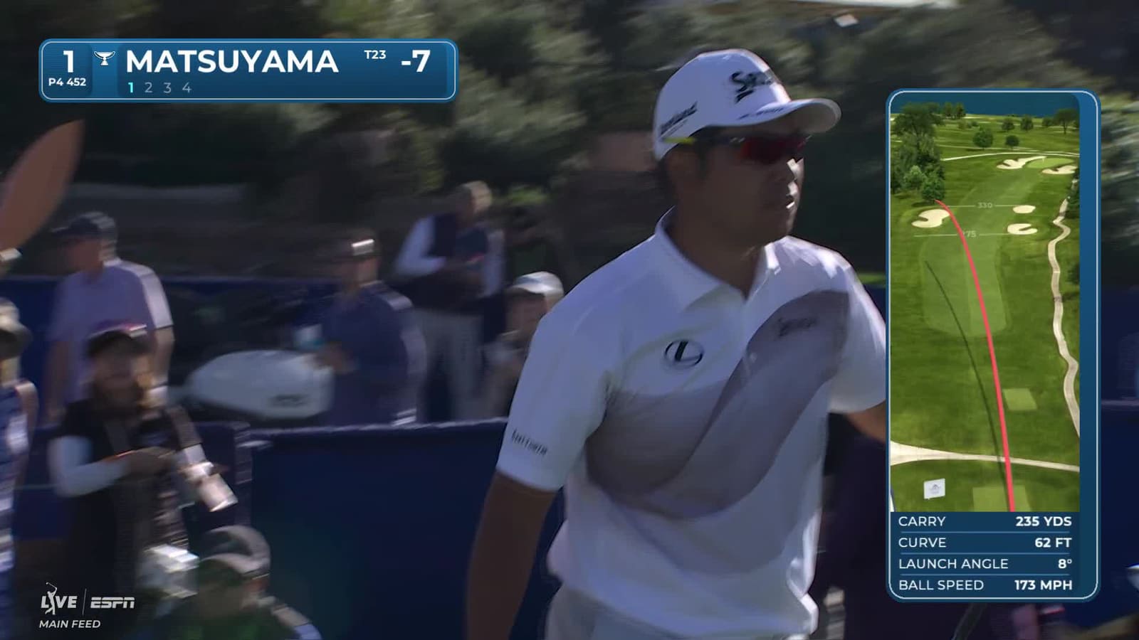 Hideki Matsuyama | Round 3 | 1st hole | Shot 1 | 2026 Farmers
