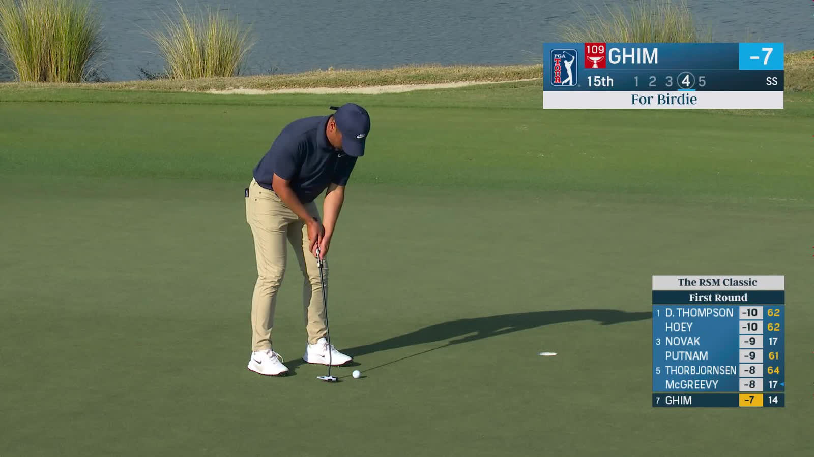 Doug Ghim | Round 1 | 15th hole | Shot 4 | 2025 The RSM Classic