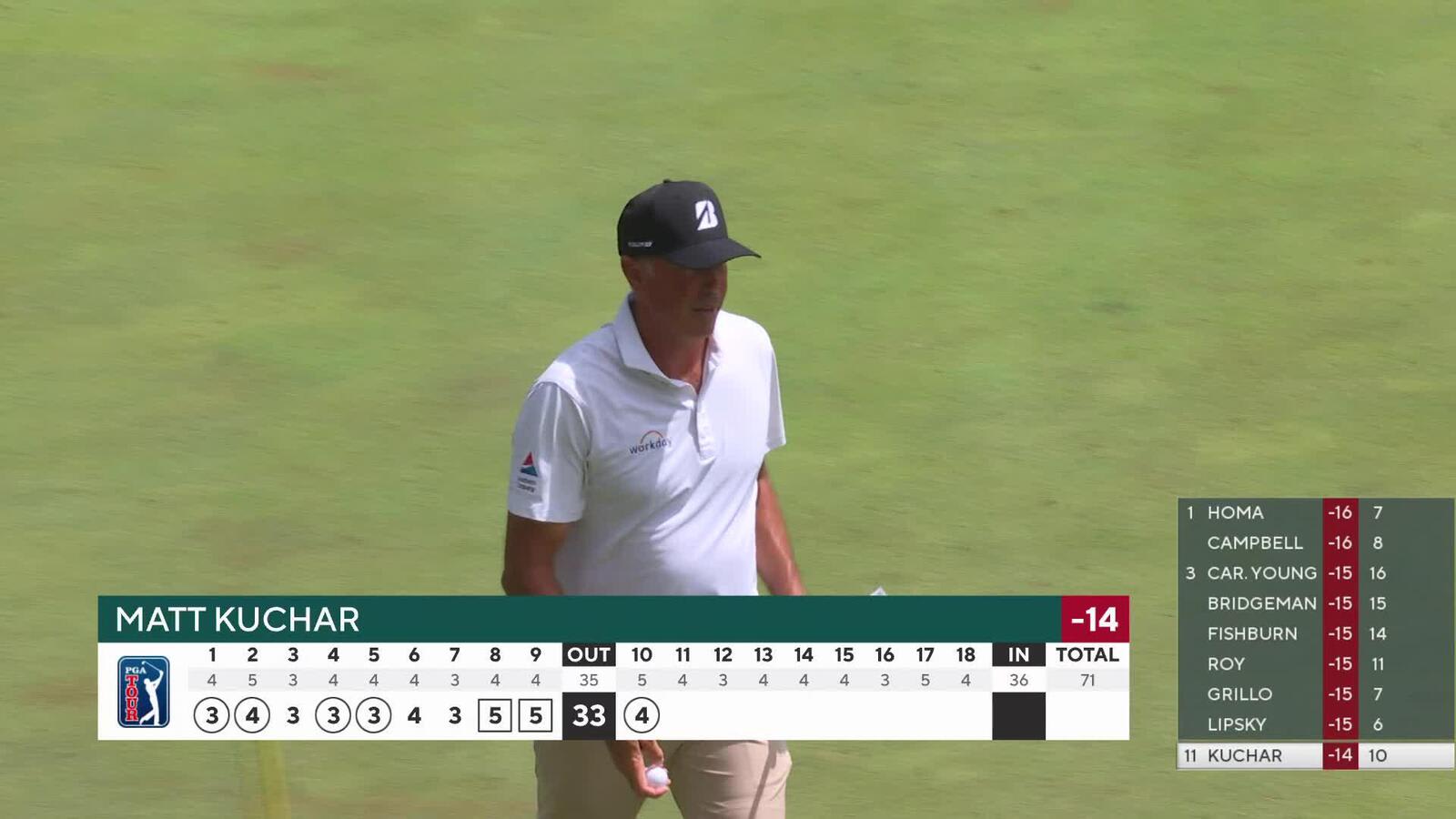 Matt Kuchar | Round 4 | 10th hole | Shot 4 | 2025 John Deere