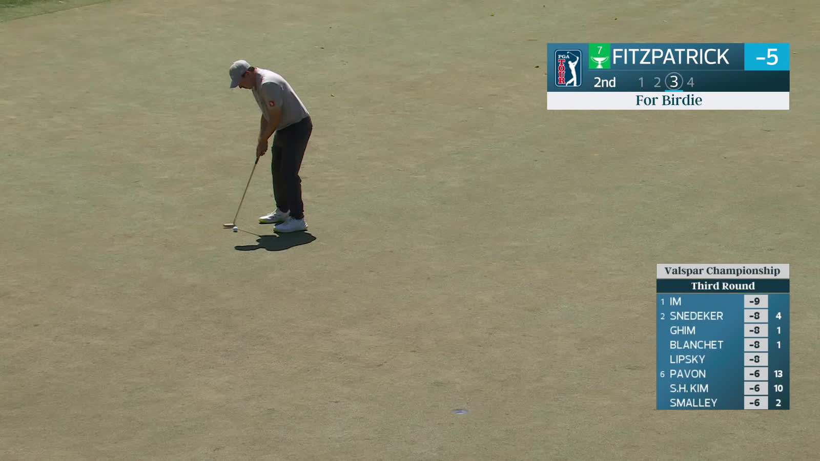 Matt Fitzpatrick | Round 3 | 2nd hole | Shot 3 | 2026 Valspar