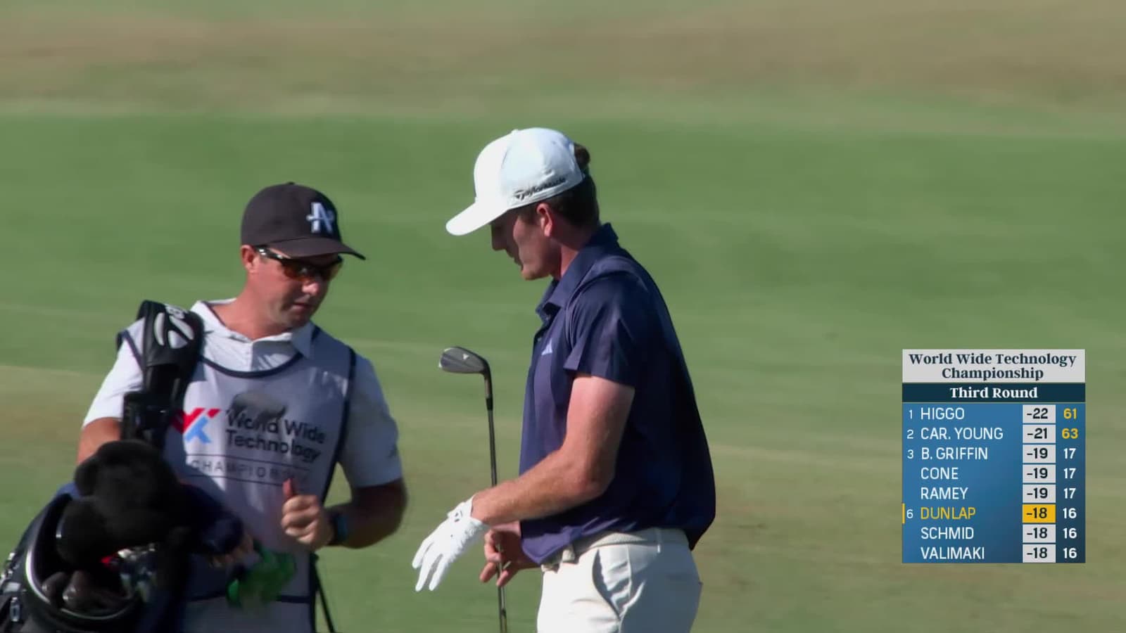 Nick Dunlap | Round 3 | 17th hole | Shot 2 | 2025 World Wide Technology