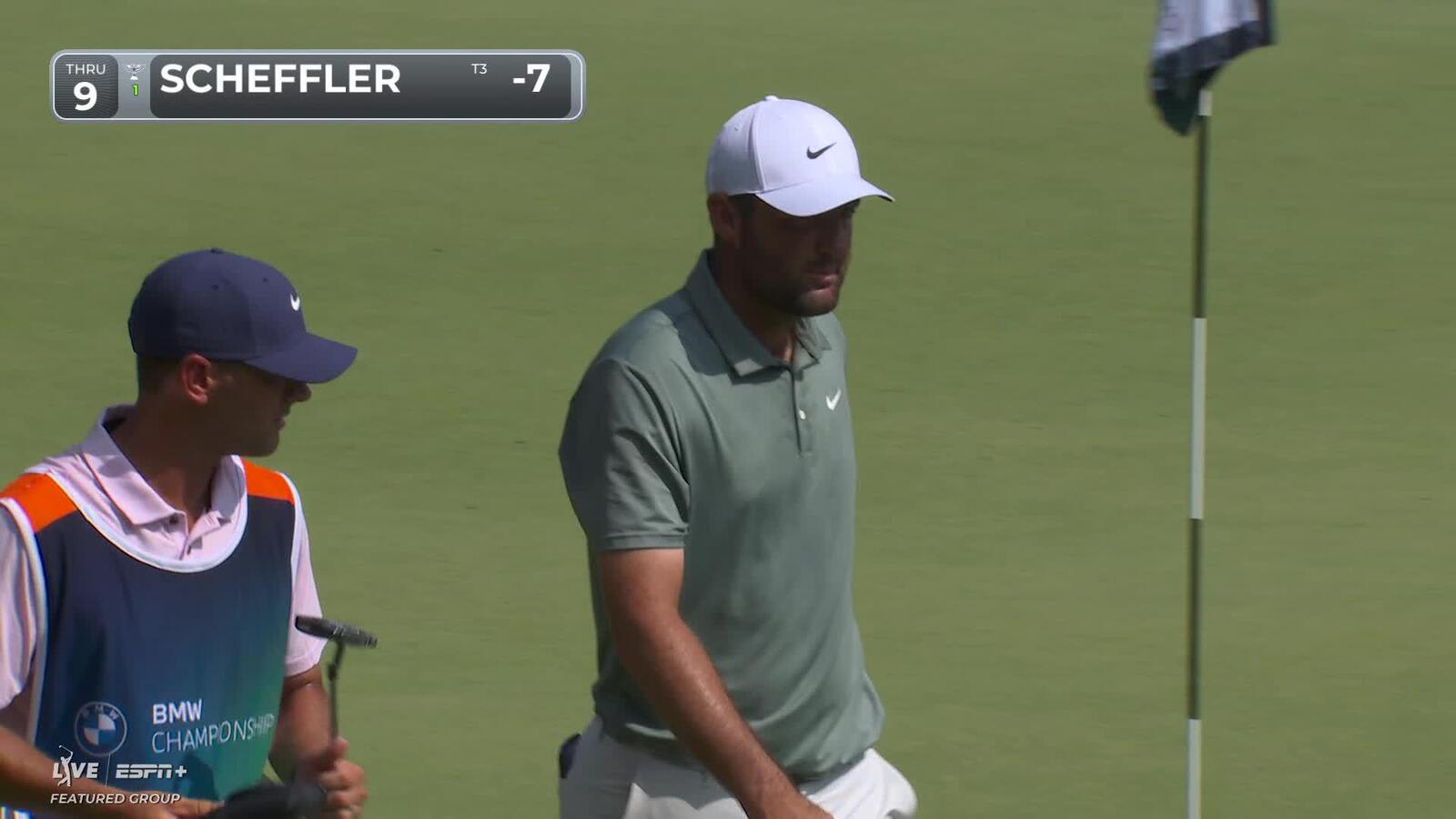 Scottie Scheffler | Round 2 | 9th hole | Shot 4 | 2025 BMW Championship