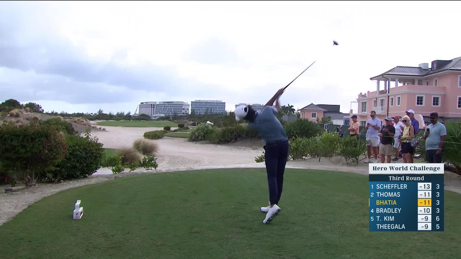 Akshay Bhatia | Round 3 | 4th hole | Shot 1 | 2024 Hero World Challenge