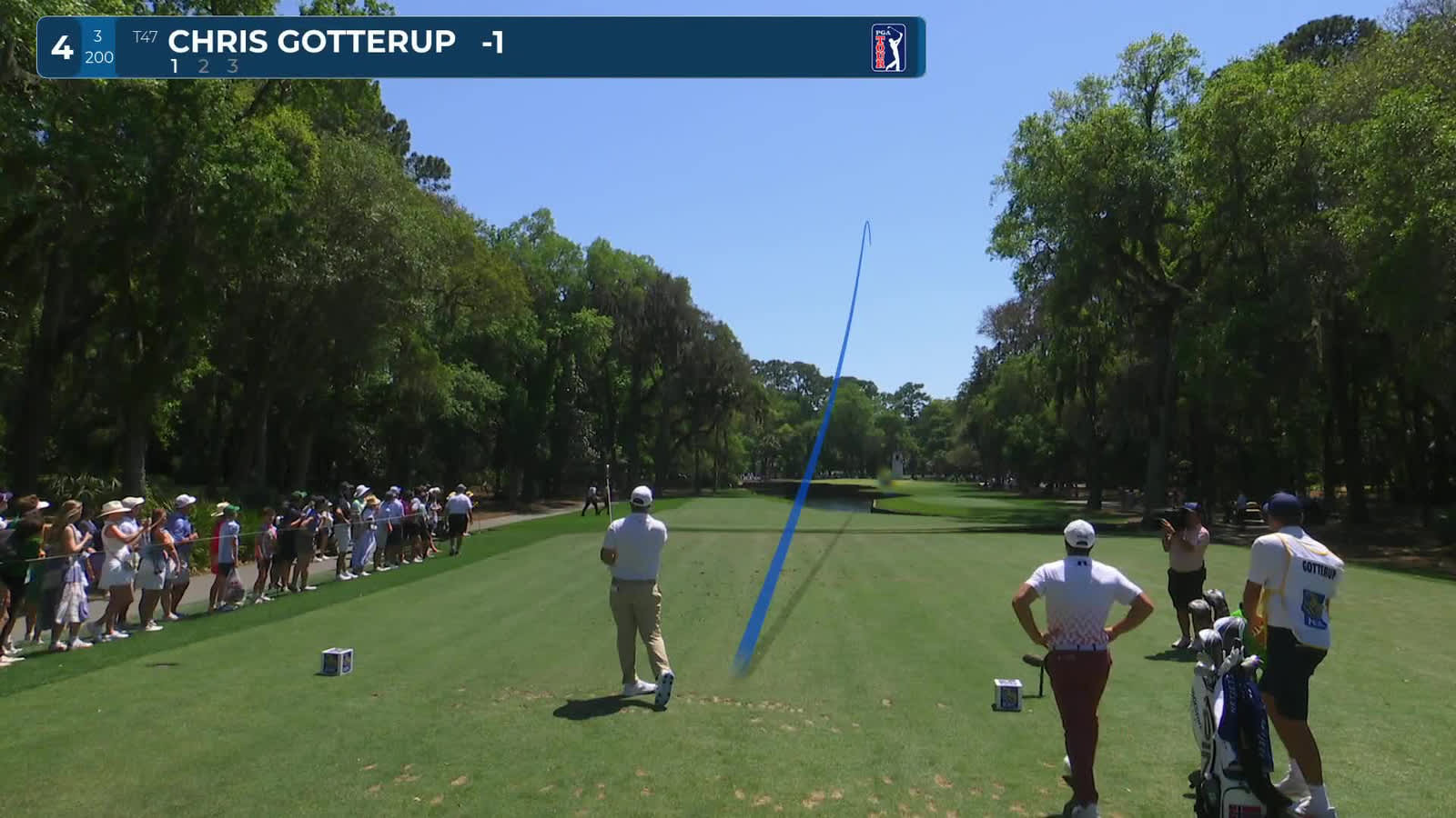 Chris Gotterup | Round 2 | 4th hole | Shot 1 | 2026 RBC Heritage