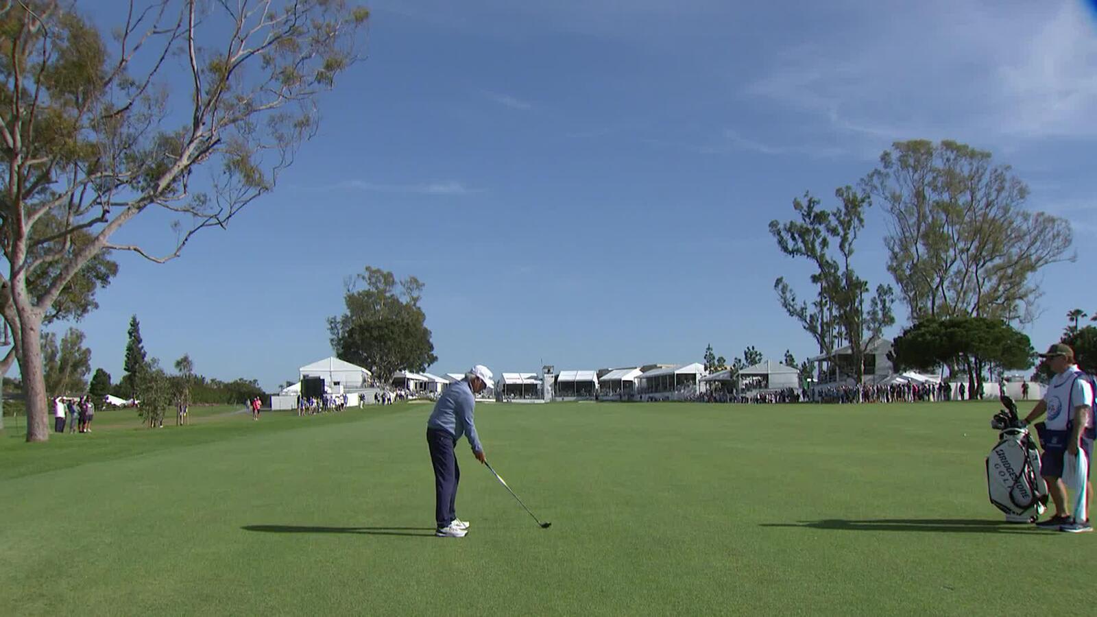 Fred Couples | Round 2 | 18th hole | Shot 2 | 2025 Hoag Classic
