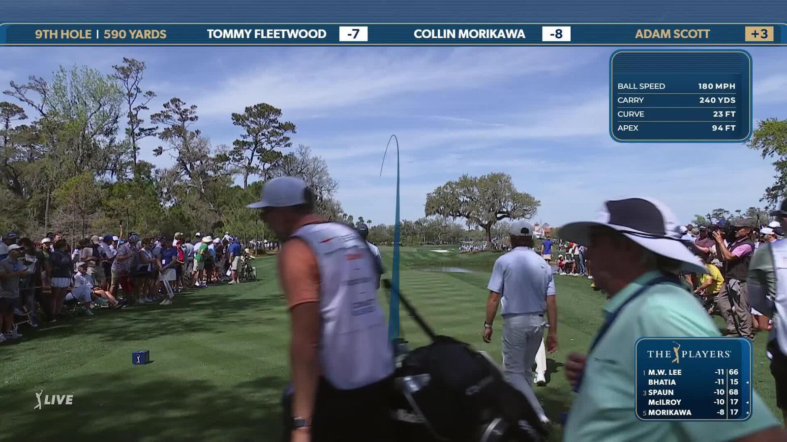 Adam Scott | Round 2 | 9th hole | Shot 1 | 2025 THE PLAYERS
