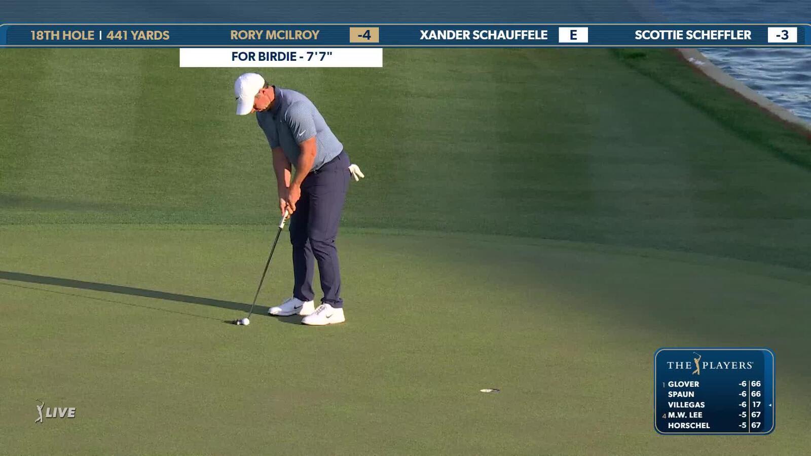 Rory McIlroy | Round 1 | 18th hole | Shot 3 | 2025 THE PLAYERS