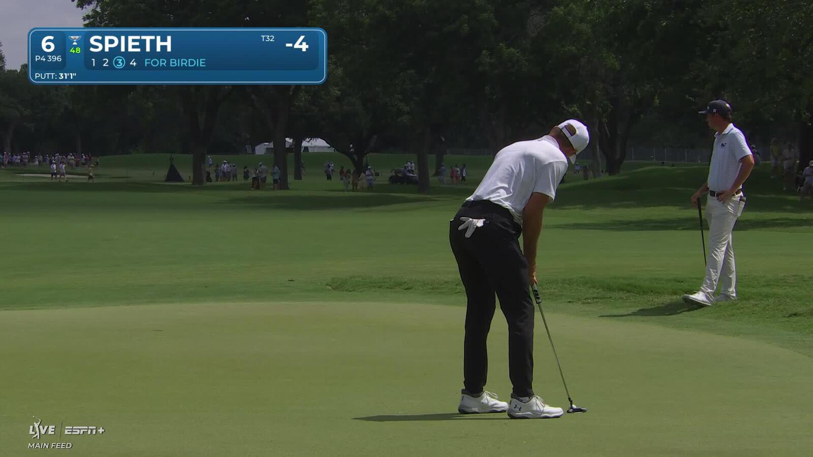 Jordan Spieth | Round 4 | 6th hole | Shot 3 | 2025 Charles Schwab