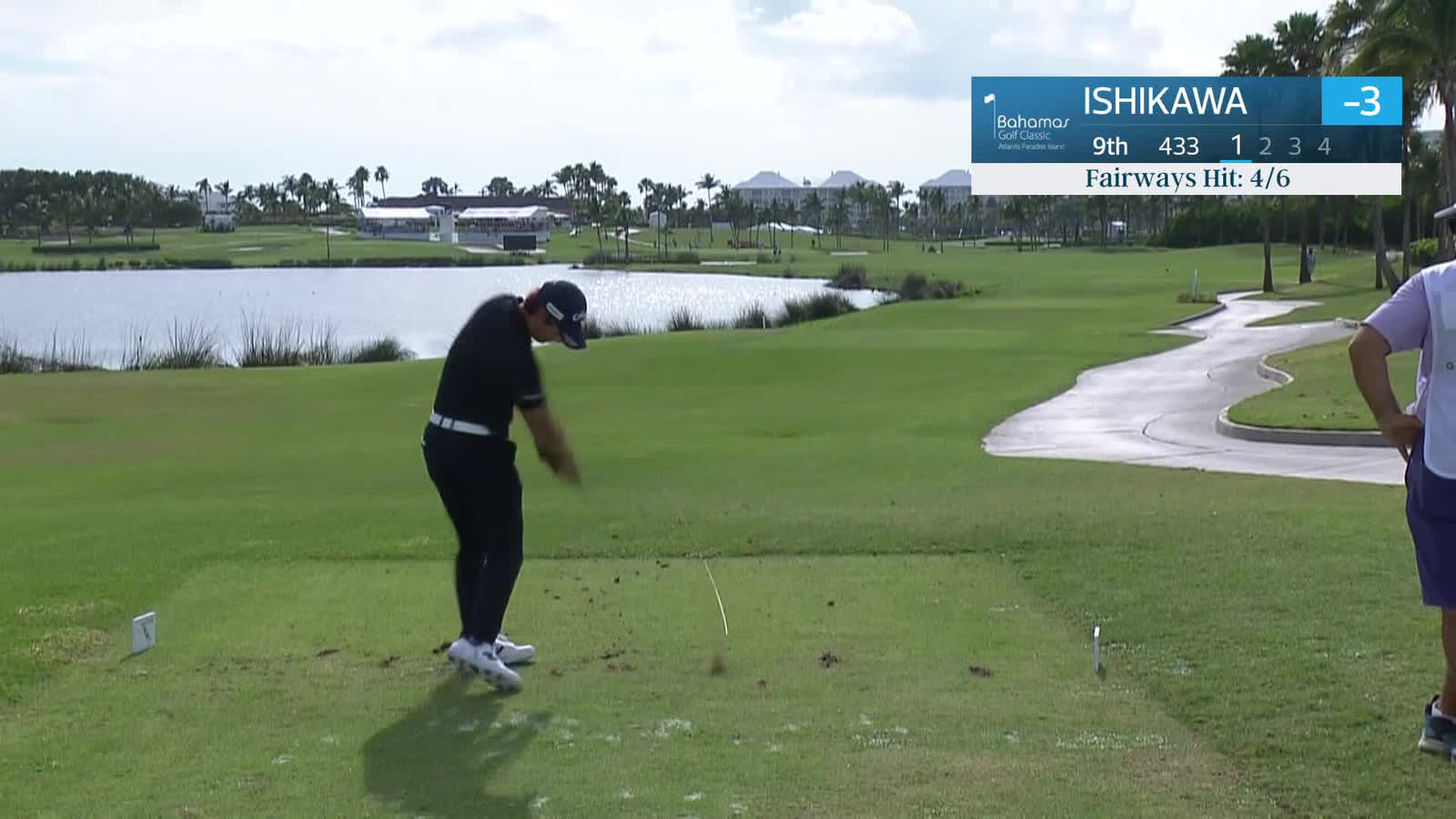 Ryo Ishikawa | Round 1 | 9th hole | Shot 1 | 2026 Bahamas Classic Atlantis