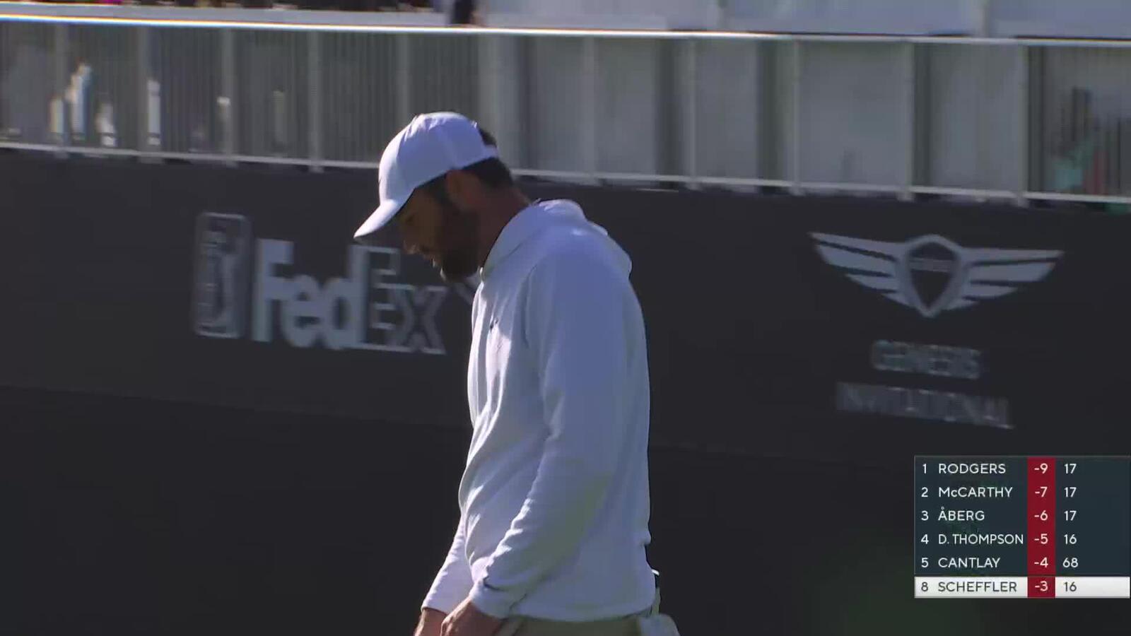 Scottie Scheffler | Round 3 | 17th hole | Shot 4 | 2025 Genesis