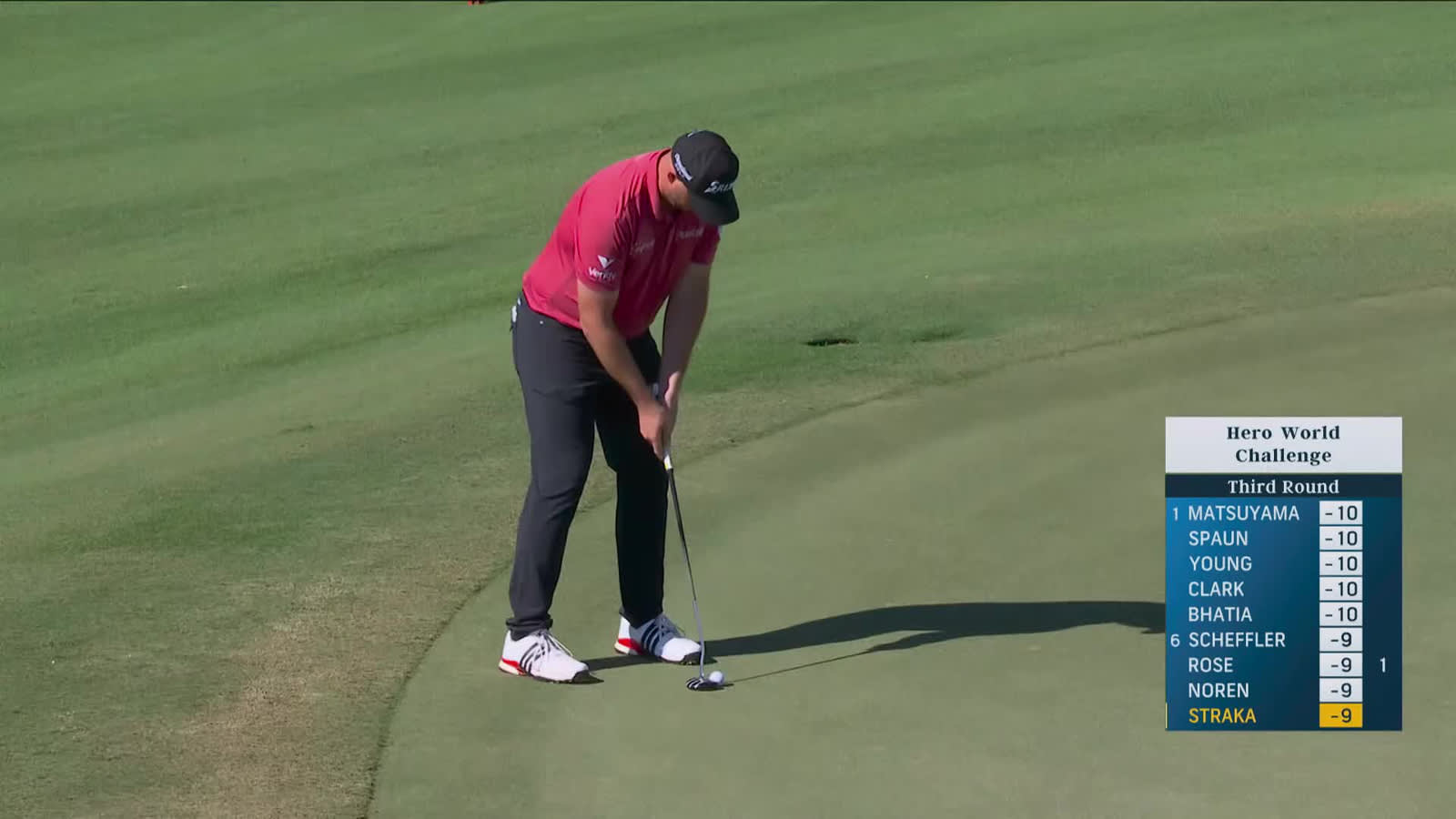 Sepp Straka | Round 3 | 1st hole | Shot 3 | 2025 Hero World Challenge