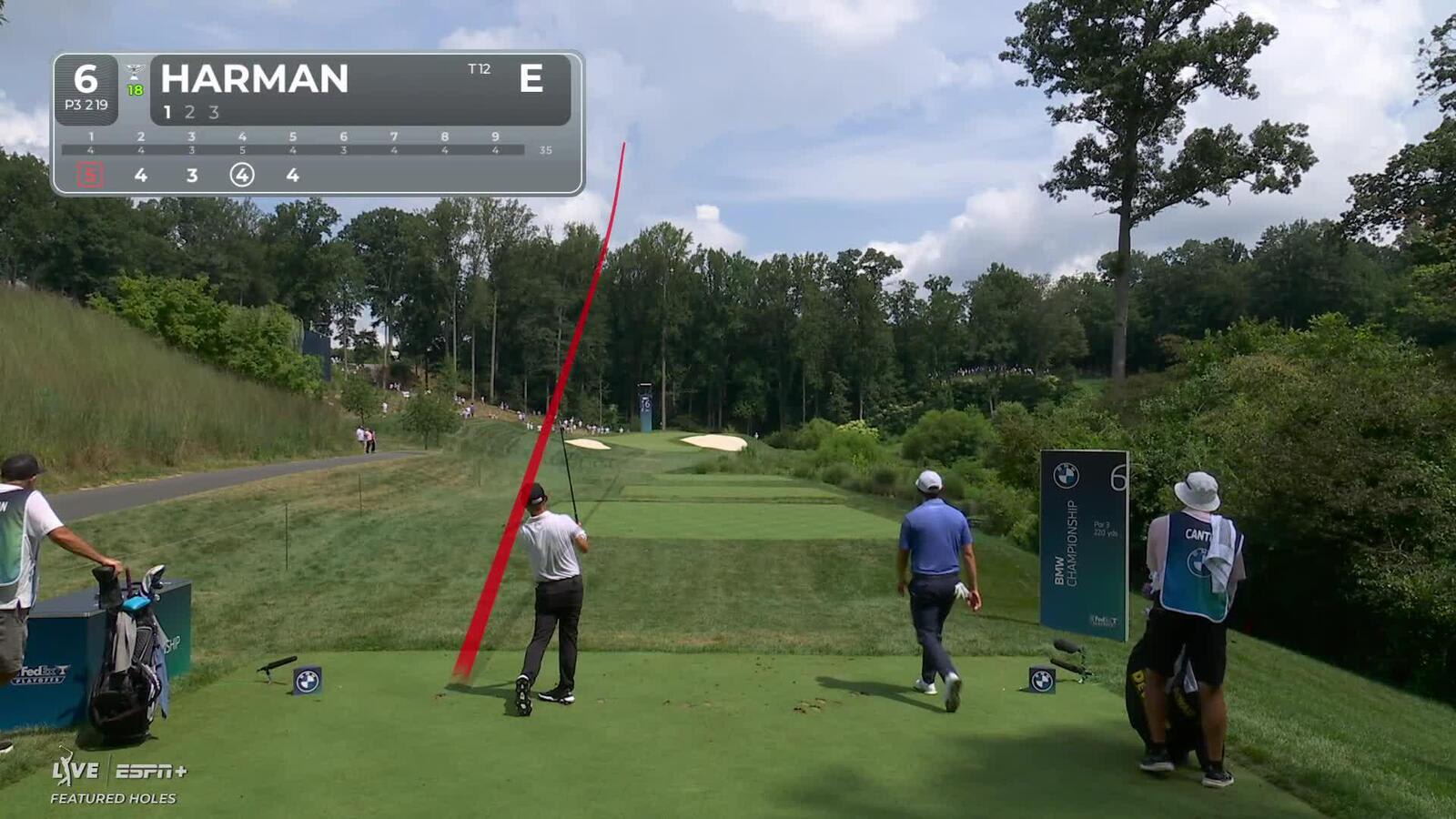 Brian Harman | Round 1 | 6th hole | Shot 1 | 2025 BMW Championship