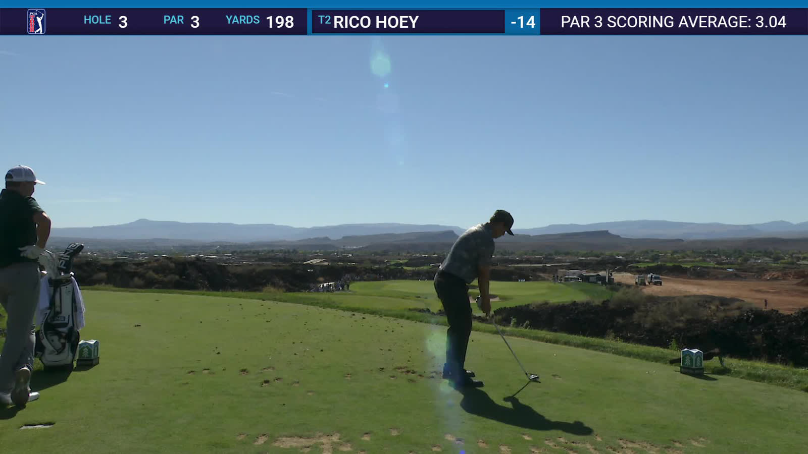 Rico Hoey | Round 4 | 3rd hole | Shot 1 | 2025 Bank of Utah