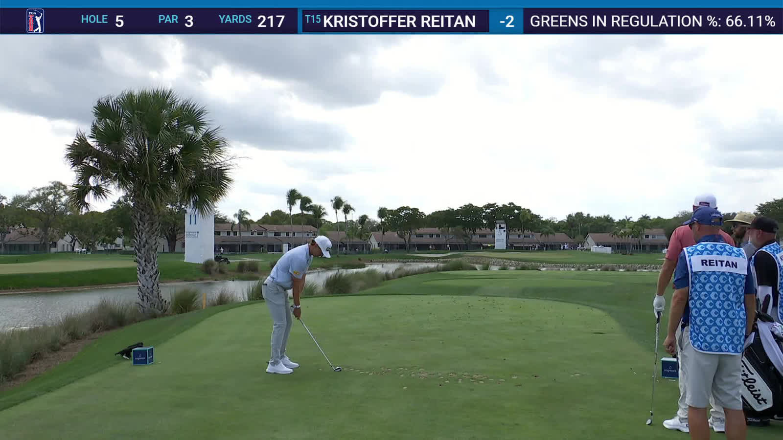 Kristoffer Reitan | Round 1 | 5th hole | Shot 1 | 2026 Cognizant Classic