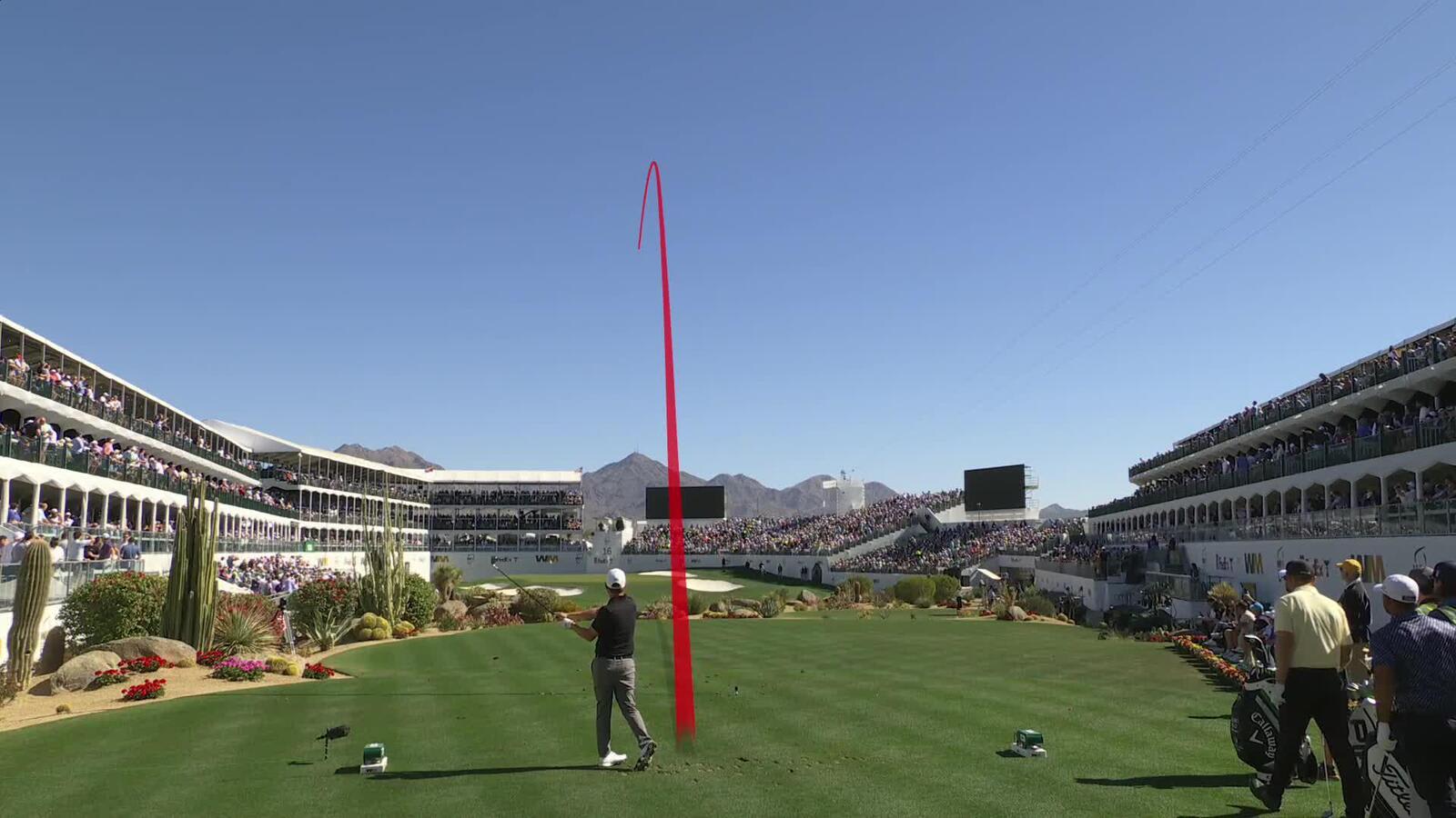 Emiliano Grillo | Round 1 | 16th hole | Shot 1 | 2025 WM Phoenix Open