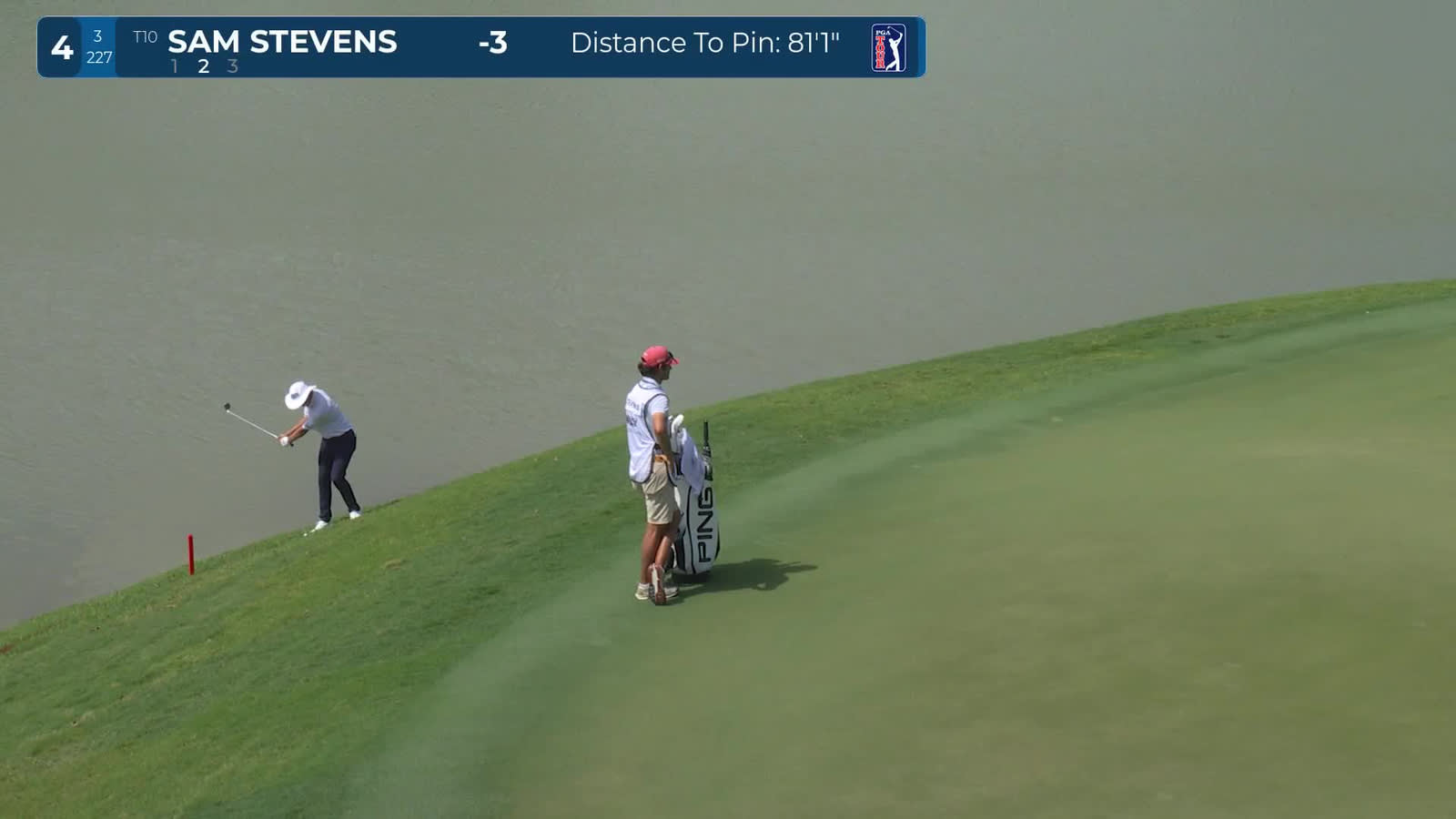 Sam Stevens | Round 1 | 4th hole | Shot 3 | 2026 Cadillac
