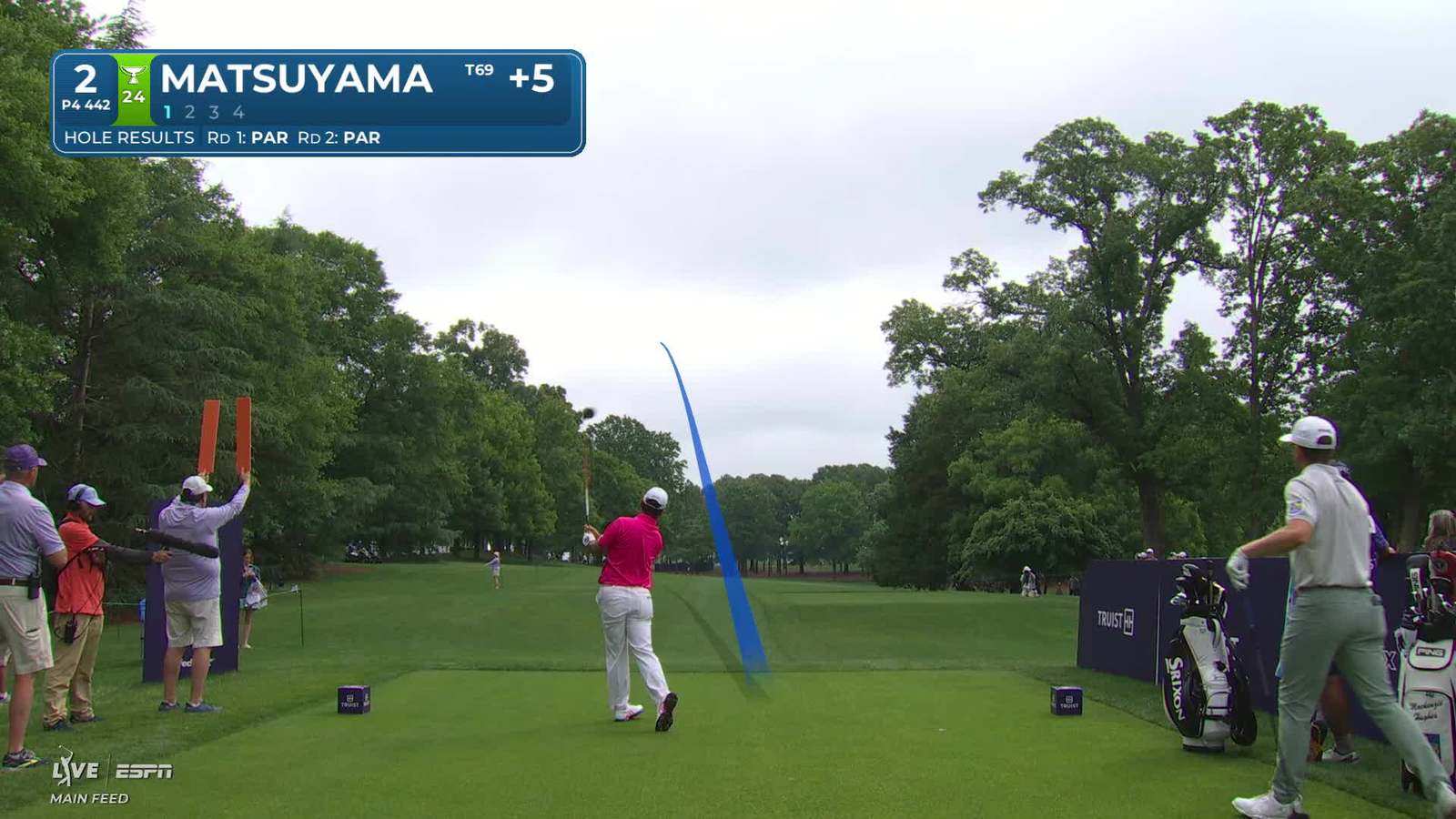 Hideki Matsuyama | Round 3 | 2nd hole | Shot 1 | 2026 Truist Championship