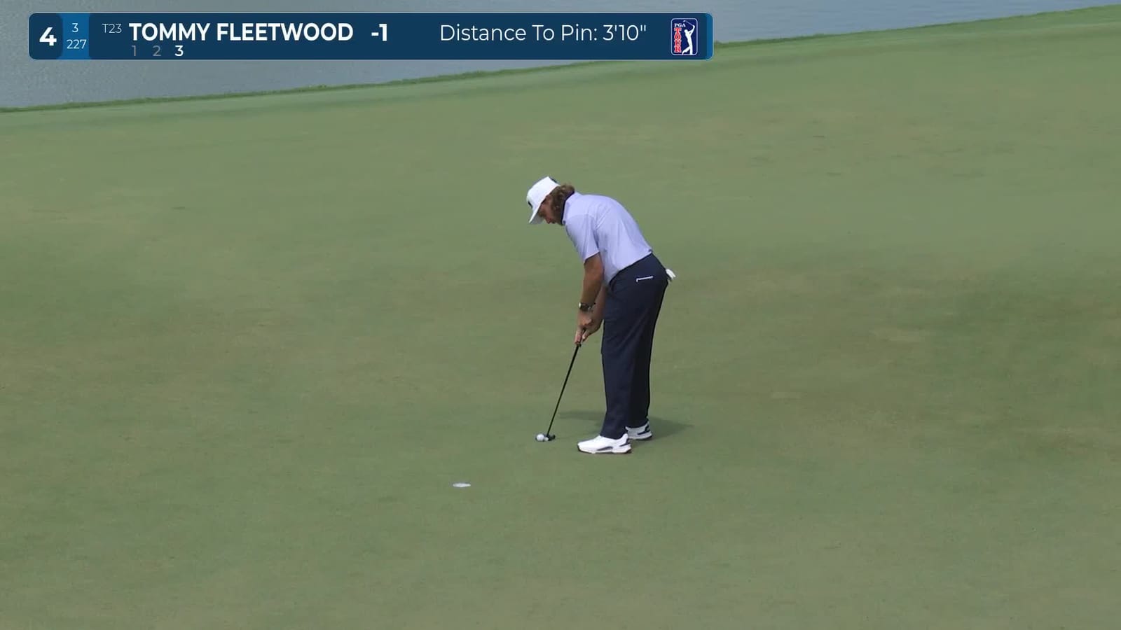 Tommy Fleetwood | Round 1 | 4th hole | Shot 3 | 2026 Cadillac